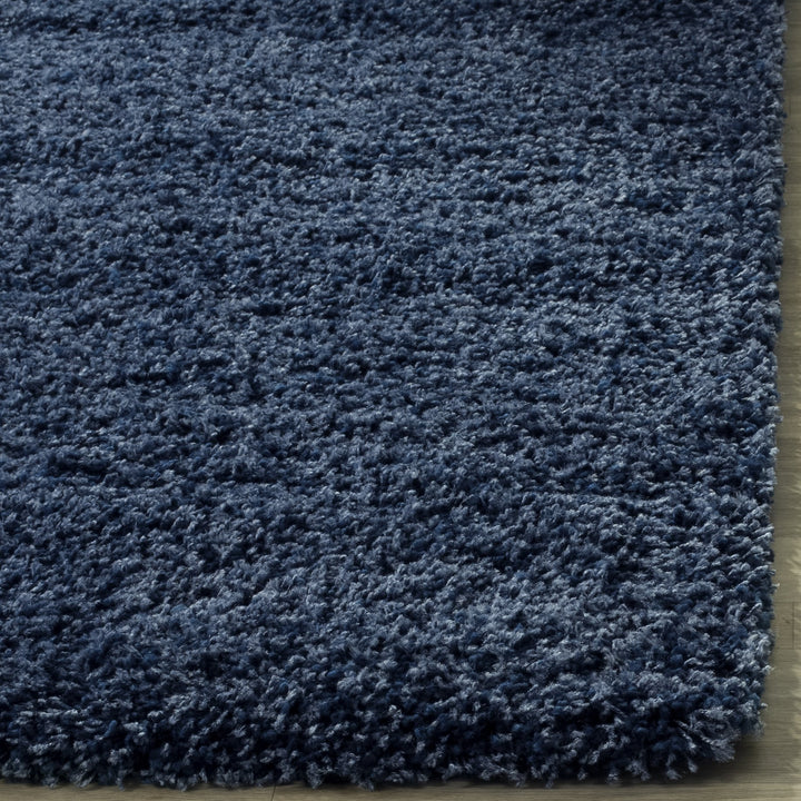 SAFAVIEH California Shag Collection Accent Rug - 3' x 5' Navy Non-Shedding &