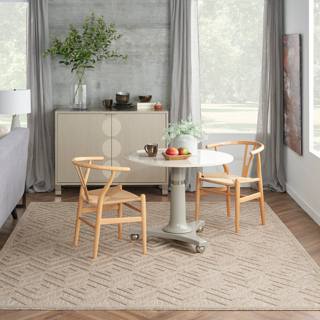 Nourison Versatile Indoor/Outdoor Geometric Flatweave Area Rug