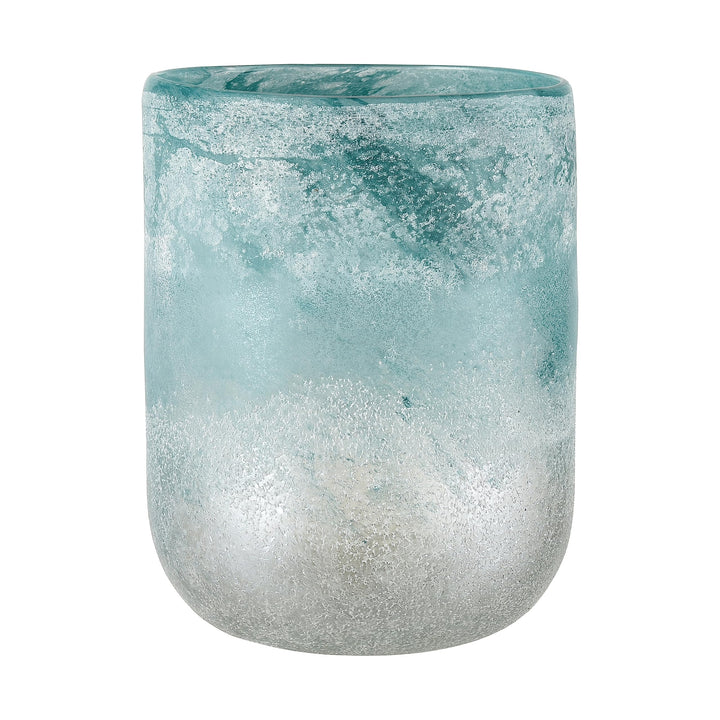 Vase Small Blue Transitional Glass