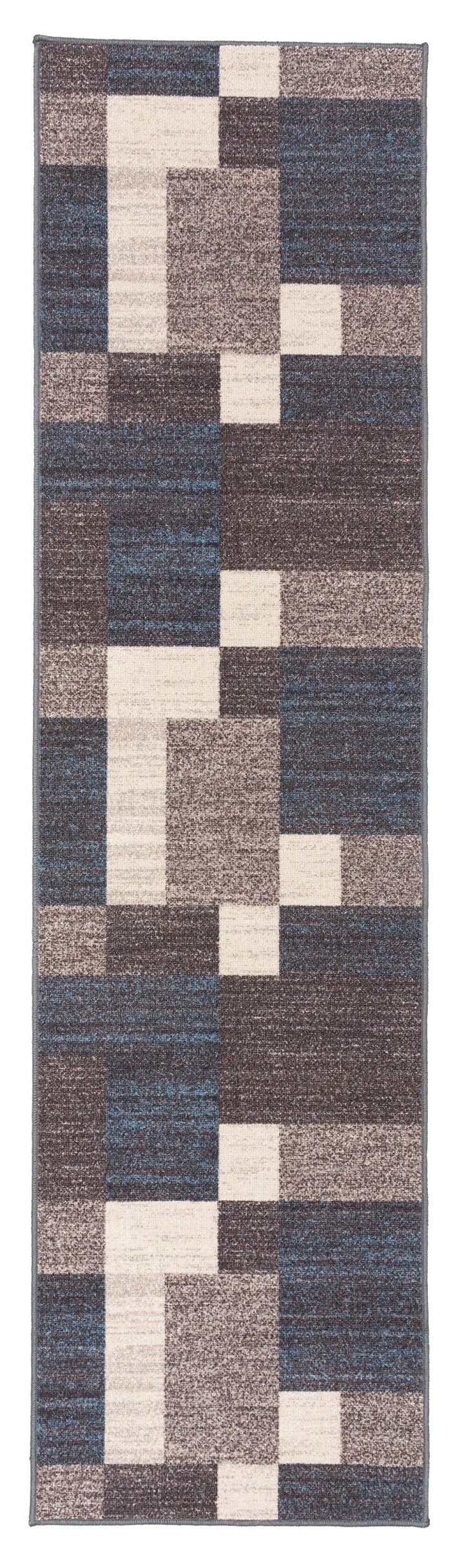 Modern Boxes Design Non-Slip (Non-Skid) Runner Rug