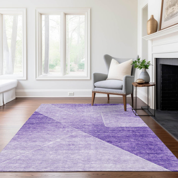 Addison Rugs Chantille ACN779 Purple 3' x 5' Indoor/Outdoor Machine Washable - Diamond Home USA