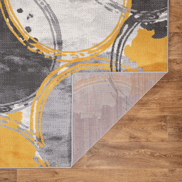 Rugshop Contemporary Modern Circles Area Rug