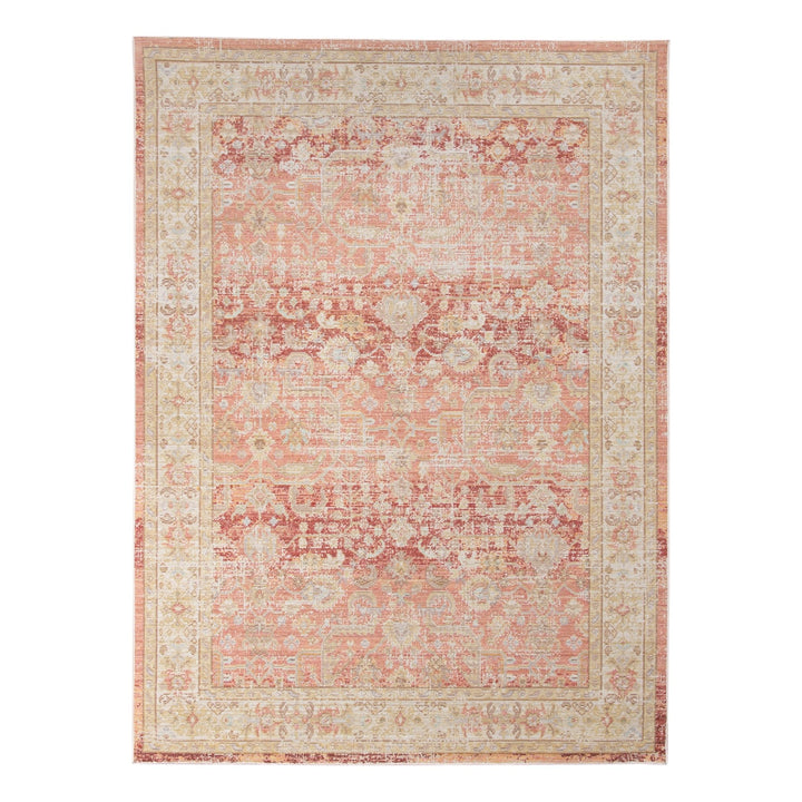 Magi Aurelia Sina Bordered Area Rug Blue 5'1" x 7'6" 5' x 8' Indoor Living