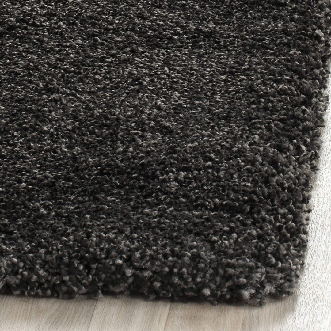 SAFAVIEH Milan Shag Collection Accent Rug - 2' x 4' Dark Grey Solid Design