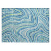 Addison Rugs Chantille ACN756 Blue 1'8" x 2'6" Indoor/Outdoor Machine Washable Blue - 1'8" x 2'6"