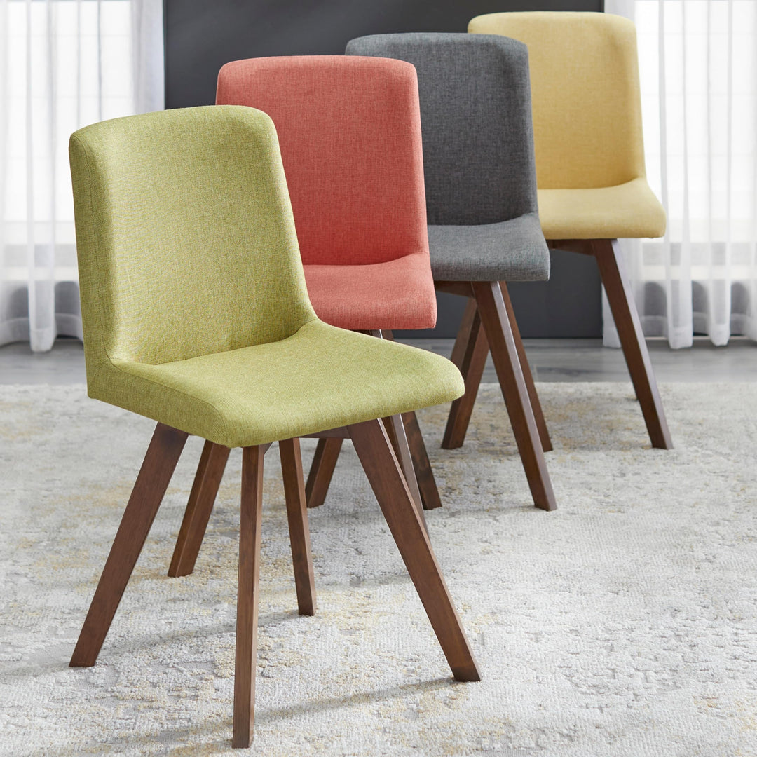 Solid Wood Dining Chairs (Set of 4) Multi Color Bohemian Eclectic Mid-Century