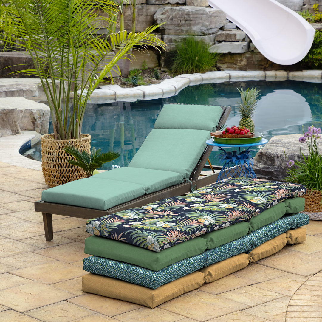 Arden Selections Leala Texture Outdoor Chaise Lounge Cushion