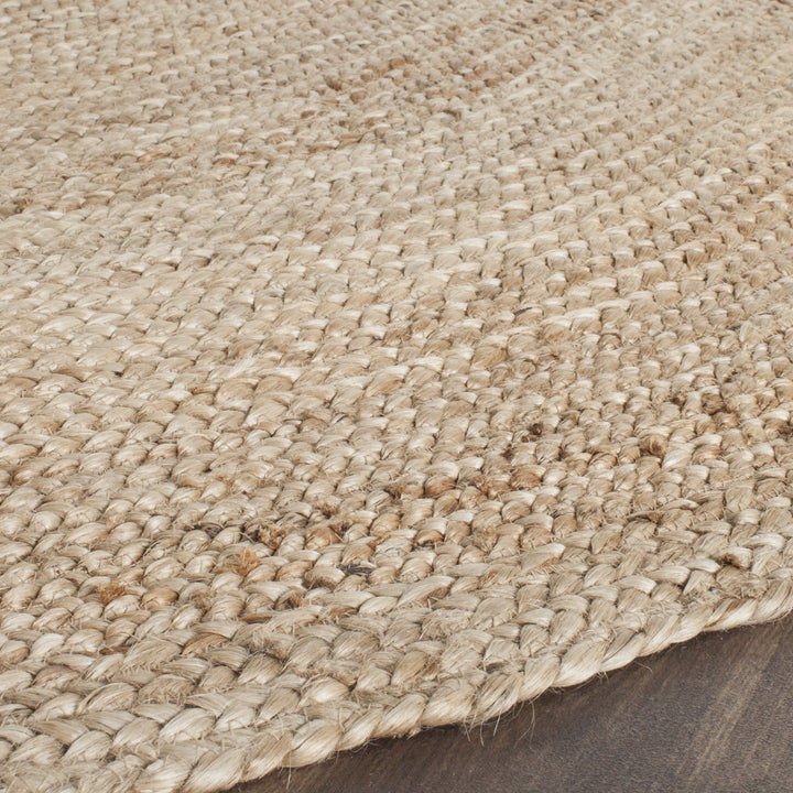 SAFAVIEH Cape Cod Collection Area Rug - 6' x 9' Oval Natural Handmade Flat Weave