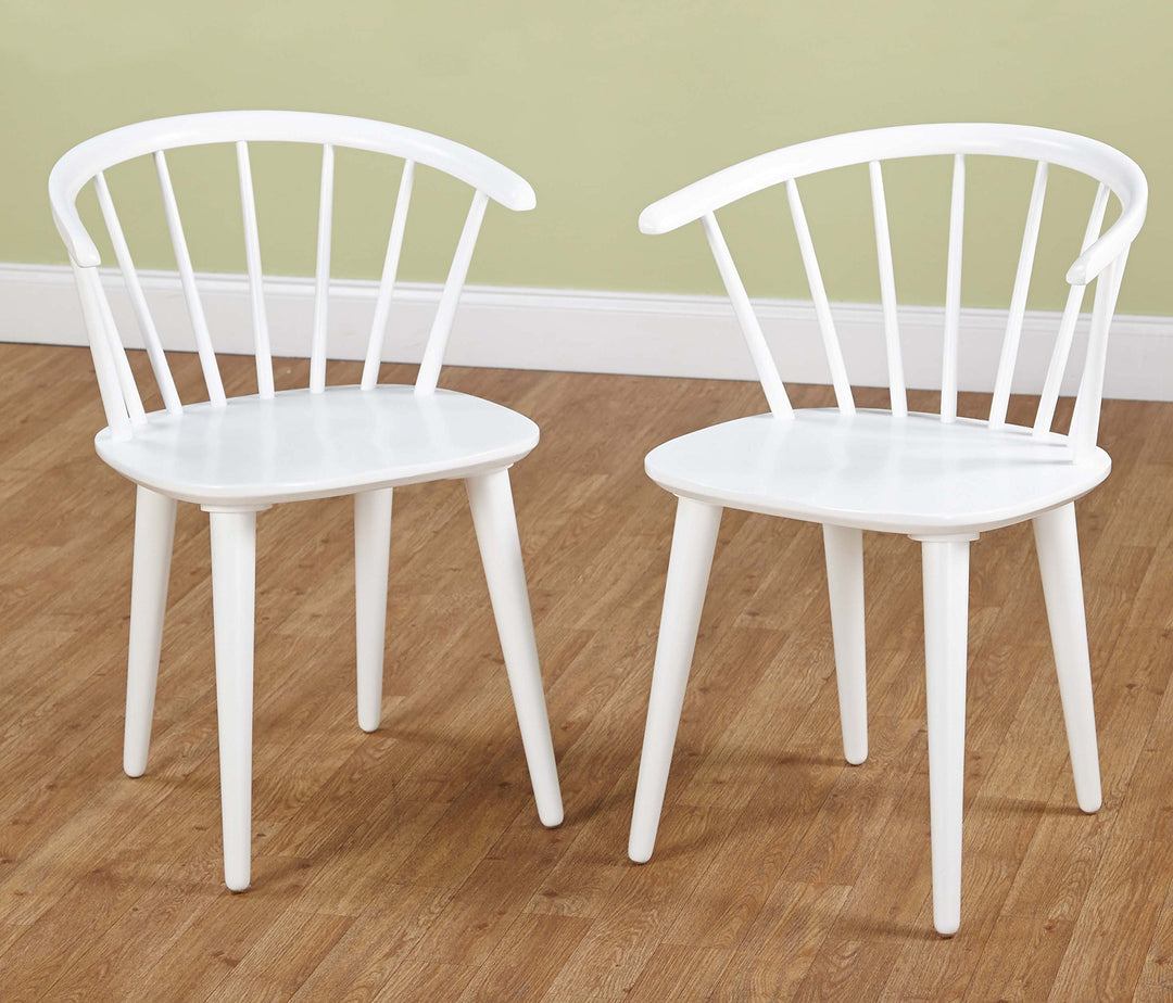 Target Marketing Systems Set of 2 Florence Dining Chairs with Low Windsor