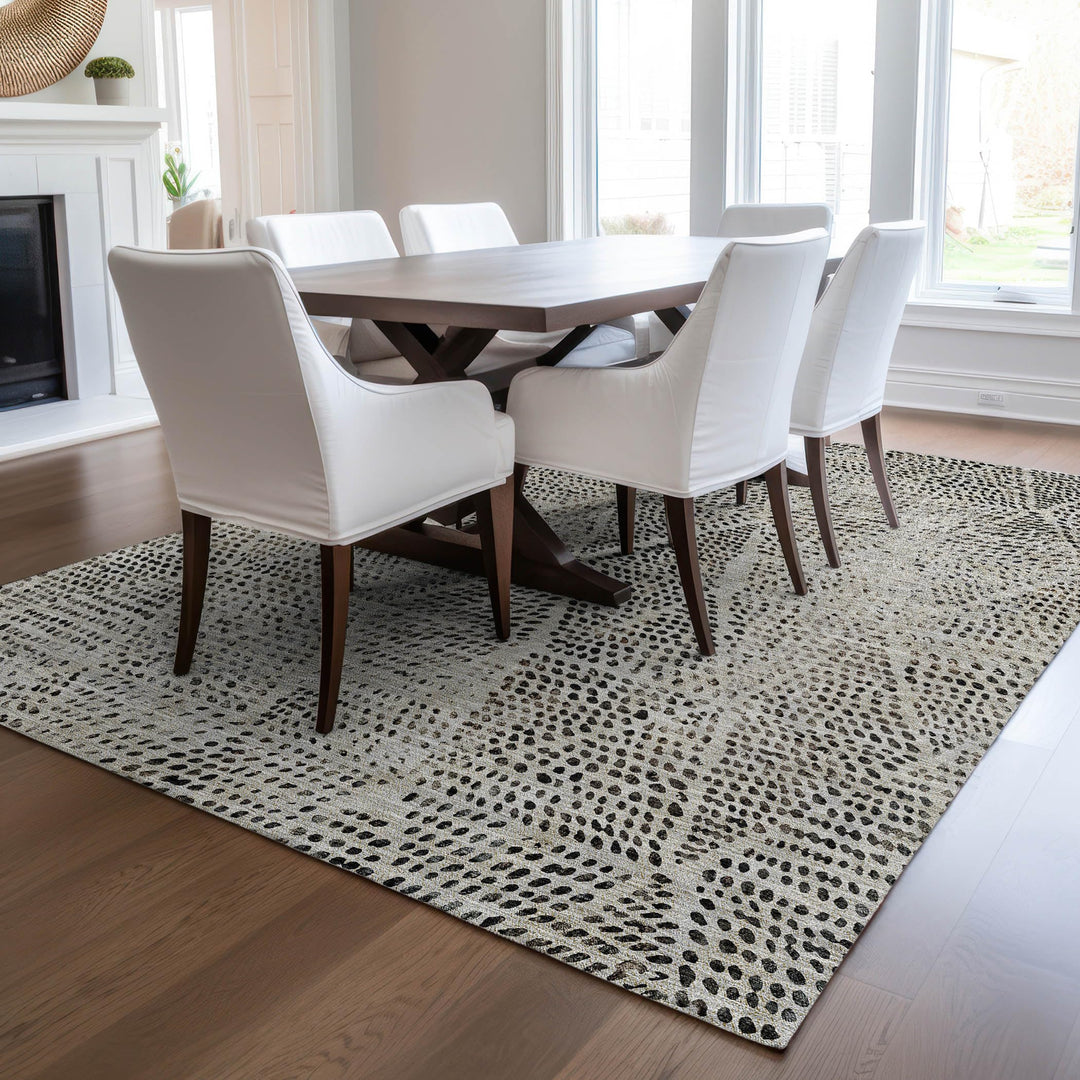 Machine Washable Indoor/ Outdoor Chantille Modern Diamonds Rug