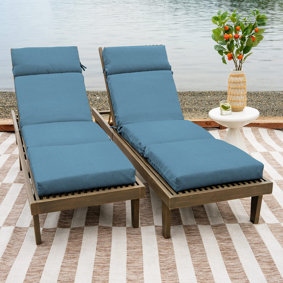 Arden Selections Outdoor Chaise Cushion Water Repellent Fade Resistant