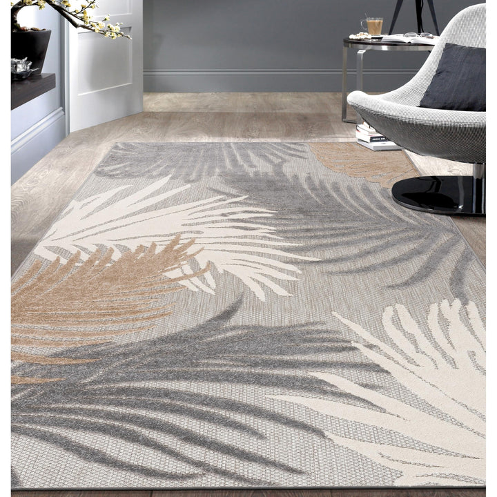 Rugshop Lucca Contemporary Floral Indoor/Outdoor Area Rug