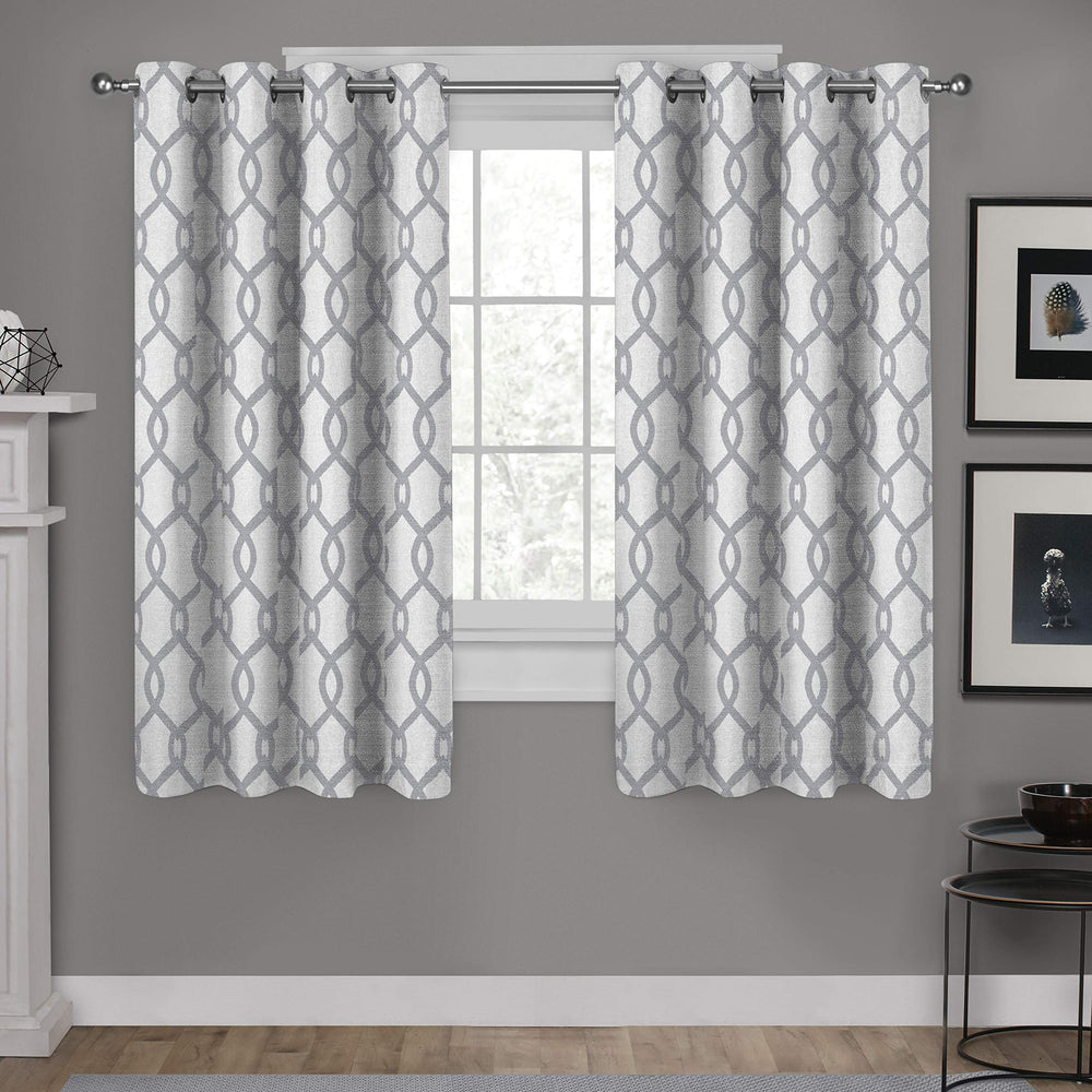 Exclusive Home Curtains Exclusive Home Kochi Light Filtering Linen Blend Grommet 54" w x 63" l - Dove Grey