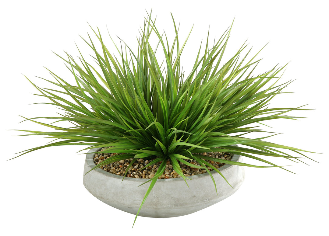 D & W Silks D&W Silks Wild Grass in Contemporary Bowl