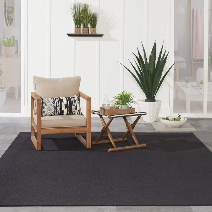 Nourison Essentials Indoor/Outdoor Area Rug Easy Cleaning