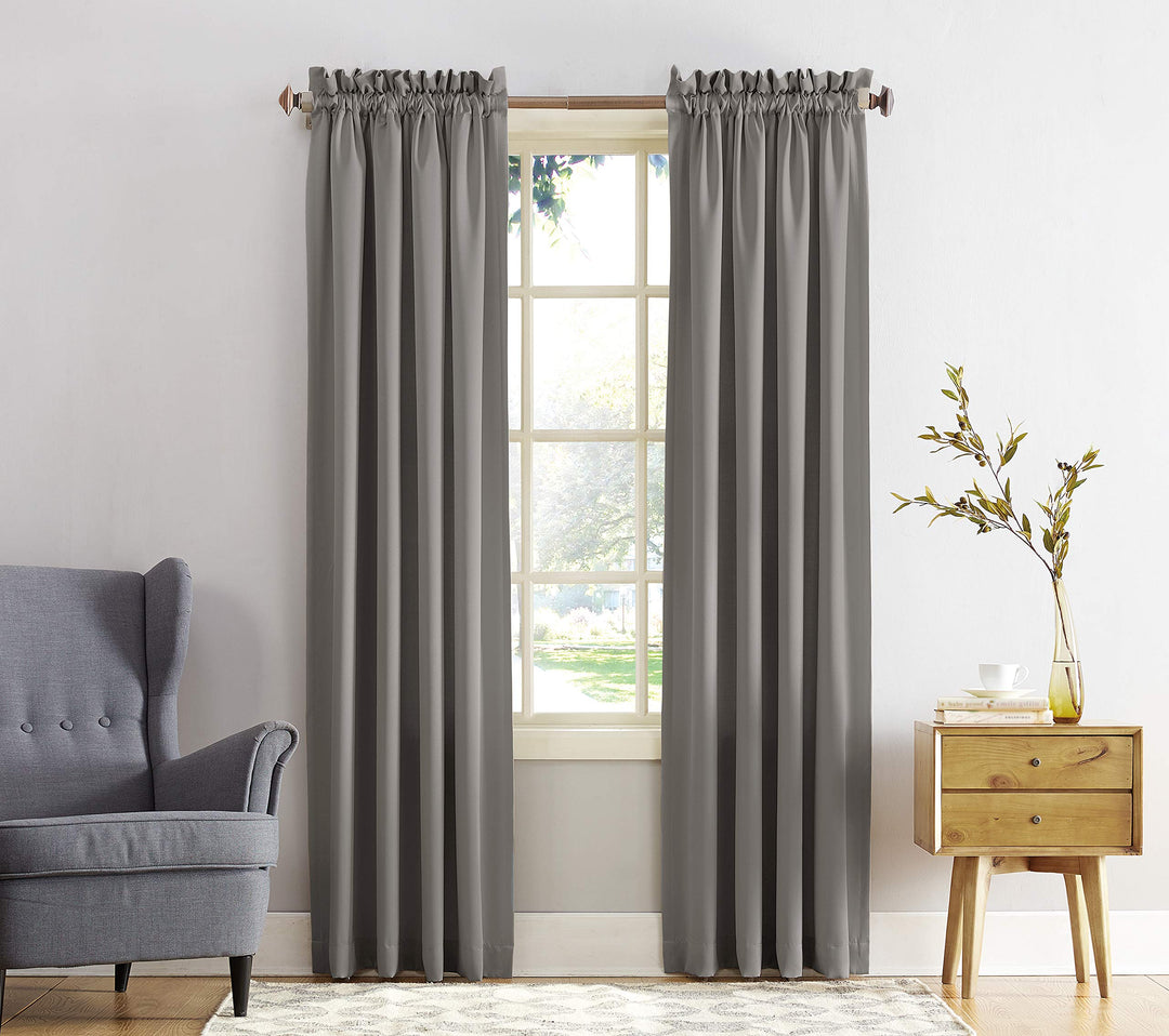 Porch & Den Inez Room Darkening Window Curtain Panel and Valance, Single Panel