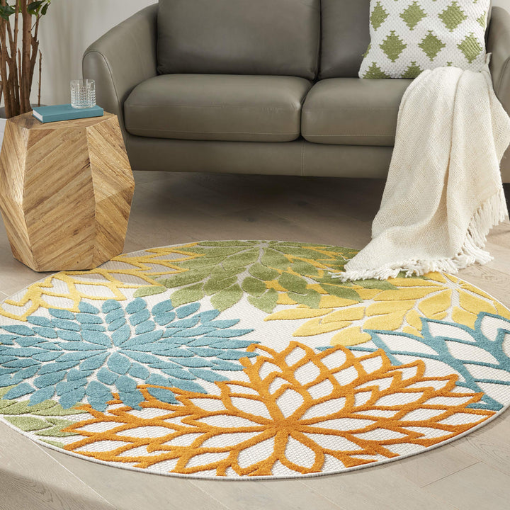 Nourison Aloha Floral Modern, Indoor/Outdoor Area Rug