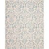 Nourison Jubilant Damask Ivory/Blue 7'10" x 9'10" Area -Rug Easy -Cleaning Non 7'10" x 9'10" - Ivory/Blue