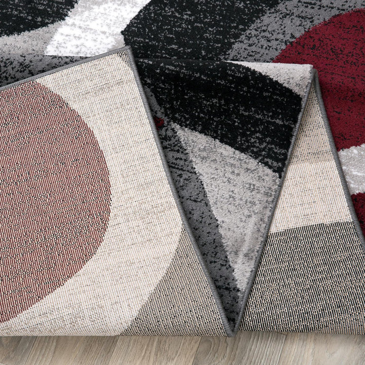 Rugshop Contemporary Abstract Circles Perfect for high traffic areas of your -