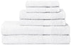 Lintex Linens 840524 Deluxe 6Piece Cotton Terry Bath Towel Set White