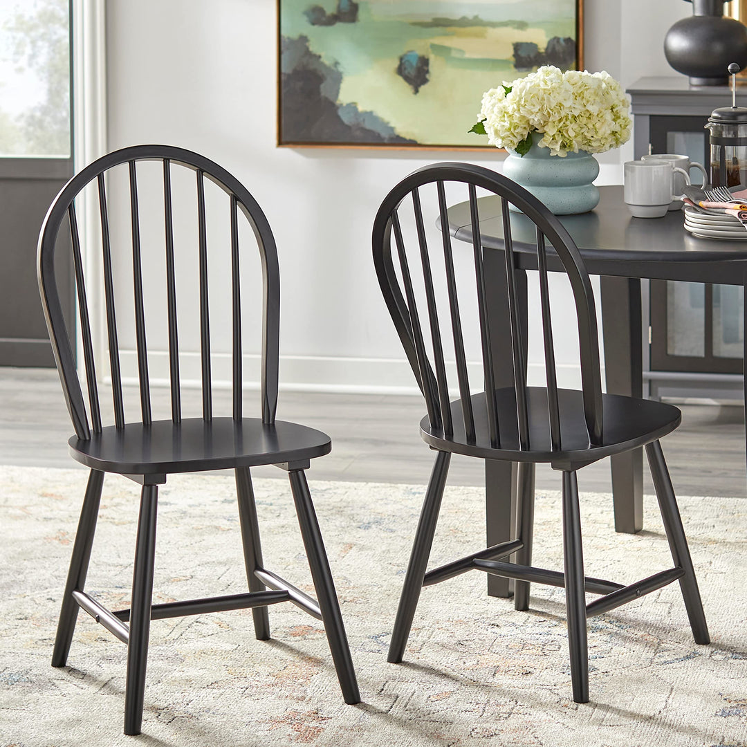 Simple Living Franklin Solid Wood Windsor Dining Chair (Set of 2)