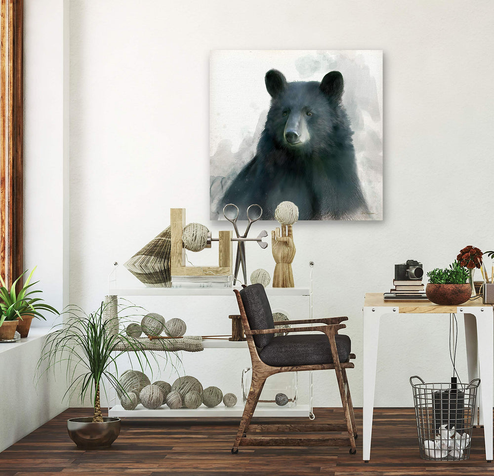 Rainsoft Bear Canvas Premium Gallery-wrapped Wall Art