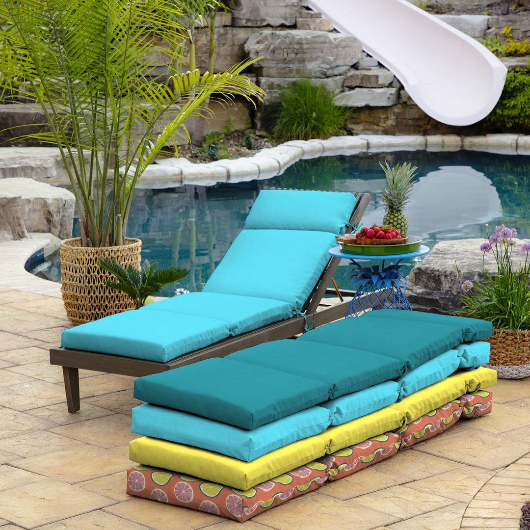 Arden Selections Leala Texture Outdoor Chaise Lounge Cushion