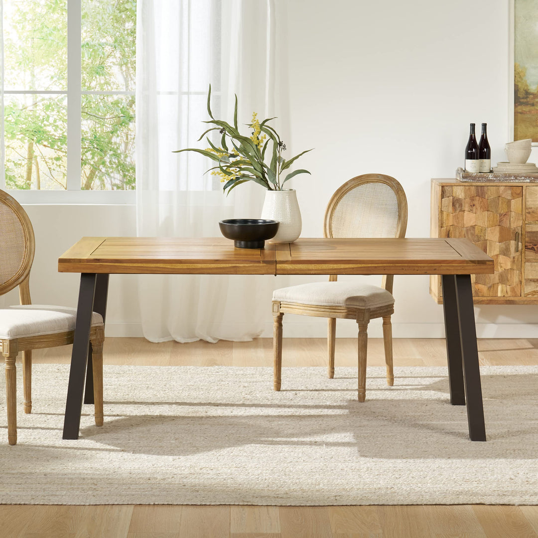 Christopher Knight Home Della Acacia Wood Dining Table Stained