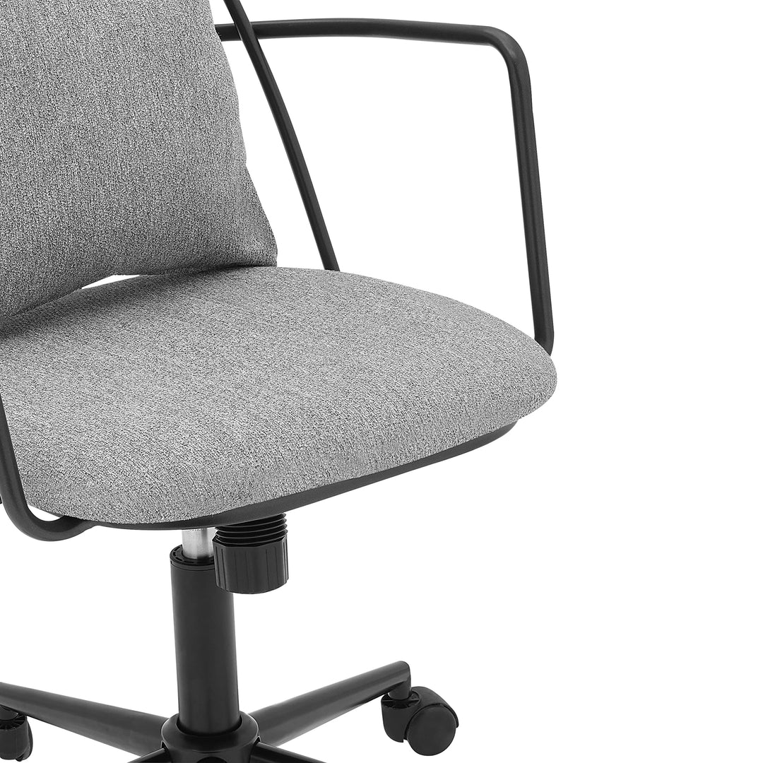 npd furniture and more Edison KD Fabric Office Chair Gray Grey