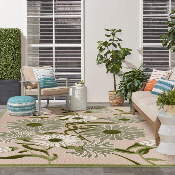 Nourison Aloha Indoor/Outdoor Floral Area Rug