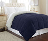 Modern Threads Down Alternative Microfiber Quilted Reversible Comforter & Eclipse/Silver - Full - Queen