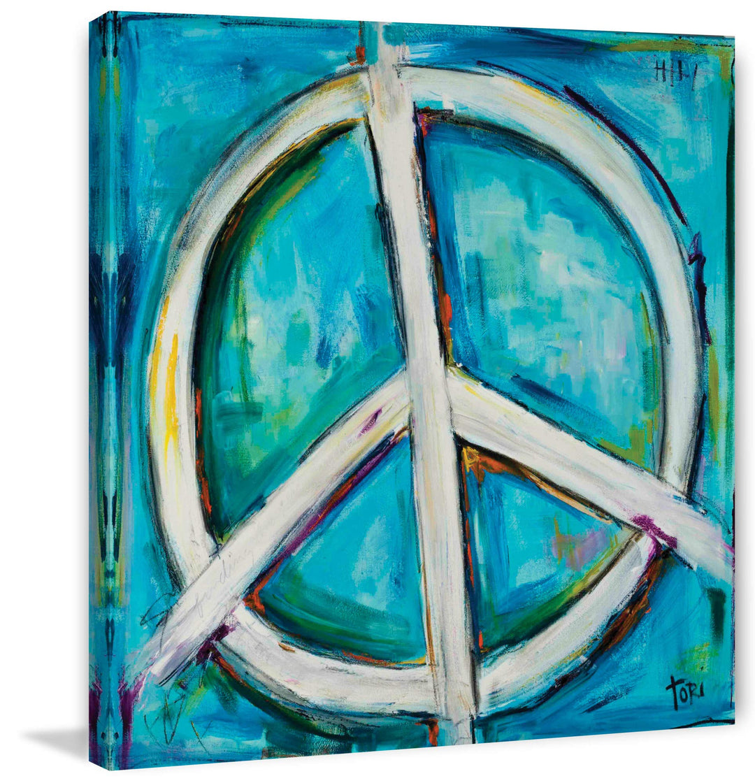 Marmont Hill 18x18 Finding The Peace by Tori ampisi Painting Print on Wrapped 18 x 18