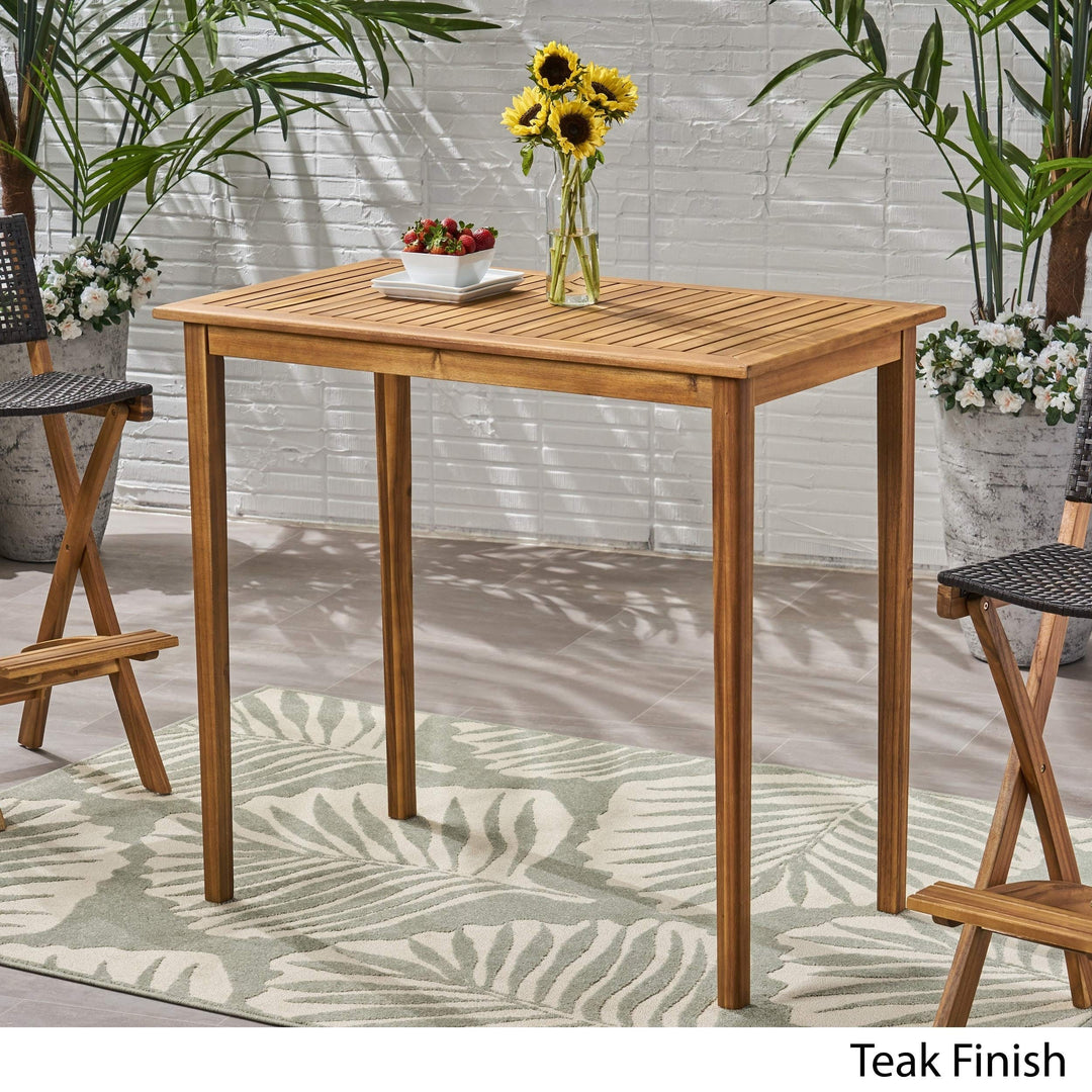 Christopher Knight Home Polaris Bar Table Teak Finish