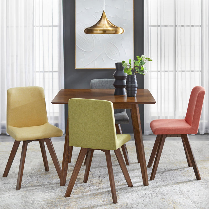 Solid Wood Dining Chairs (Set of 4) Multi Color Bohemian Eclectic Mid-Century