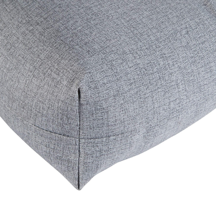 Gray 22-inch X 44-inch Outdoor High Back Chair Cushion Grey Solid Casual