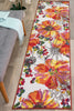 Rugshop Modern Bright Flowers Non-Slip (Non-Skid) Runner Rug 2' x 10' Multi 2' x 10' Runner - Multi