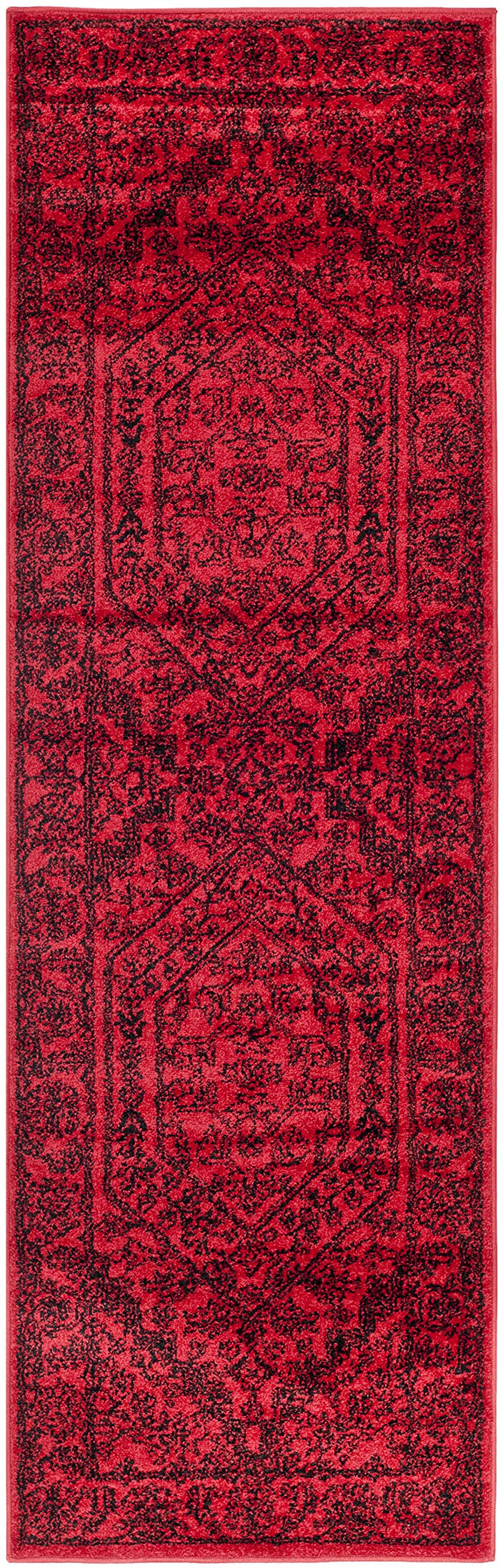 SAFAVIEH Adirondack Collection Runner Rug - 2'6" x 16' Red & Black Oriental