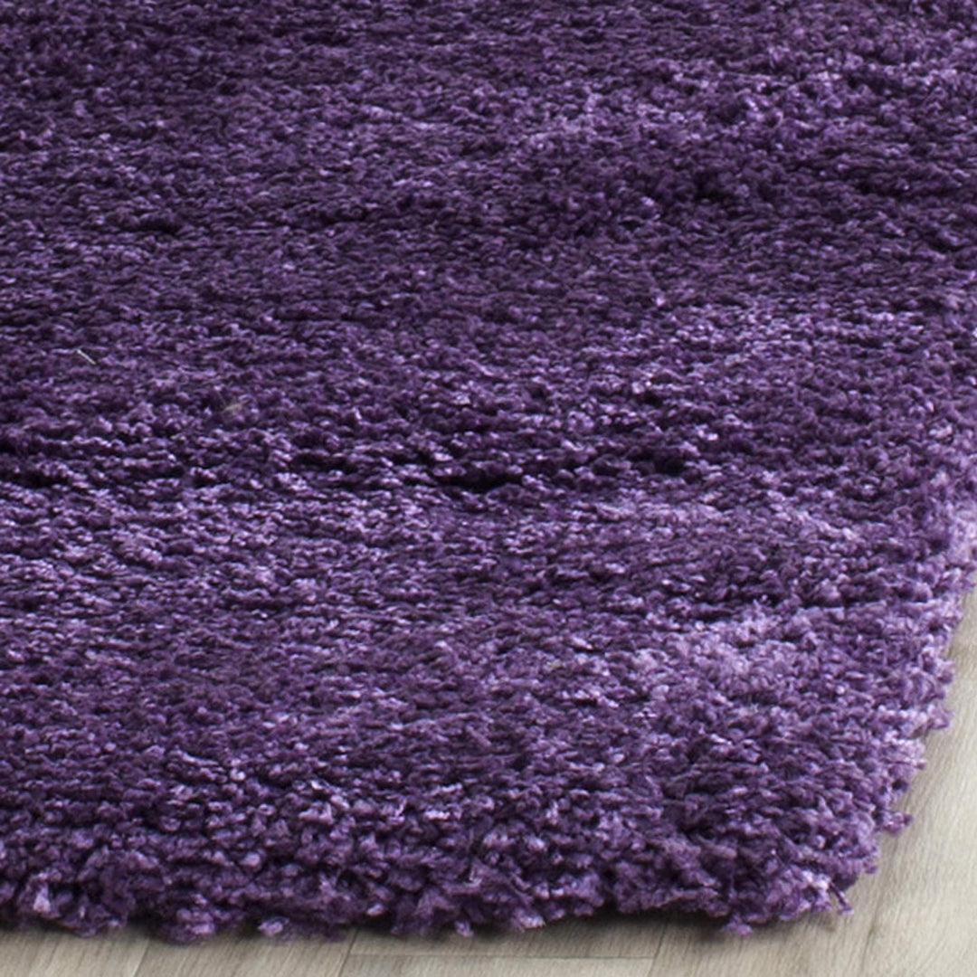 SAFAVIEH Milan Shag Collection Runner Rug - 2' x 12' Purple Solid Design