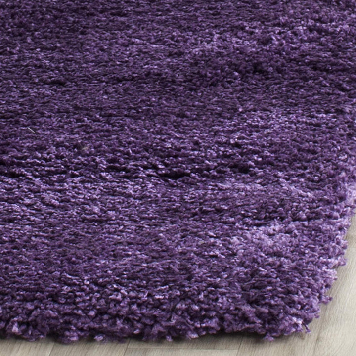 SAFAVIEH Milan Shag Collection Runner Rug - 2' x 12' Purple Solid Design