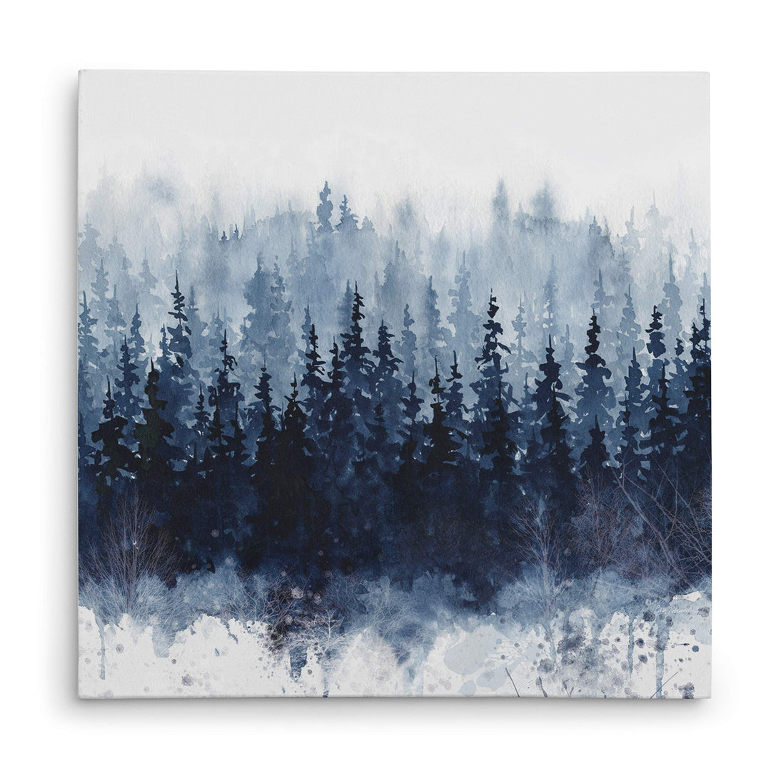 Wexford Home Indigo Forest Gallery Wrapped Canvas Wall Art 16x16