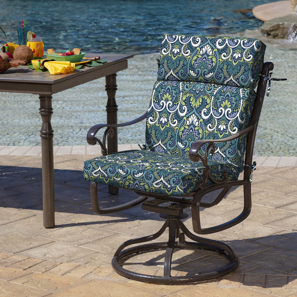 Arden Selections Outdoor Chair Cushion 21 x 20 Water Repellent Fade Resistant 21 - Diamond Home USA