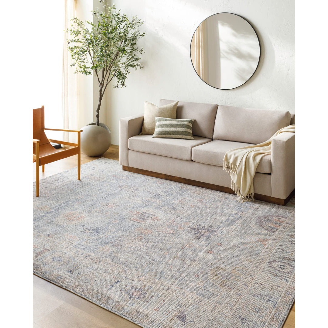 Livabliss x Becki Owens Marlene Vintage Medallion Area Rug 7'10" x 10' Pale Blue 7'10" x 10' - Pale Blue