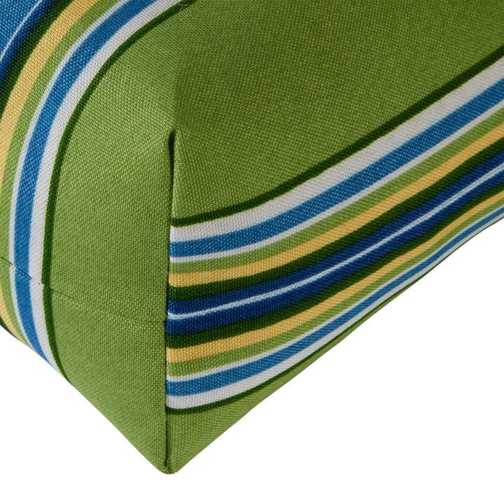 Cayman Stripe 22-inch X 44-inch Outdoor High Back Chair Cushion (Set of 2)