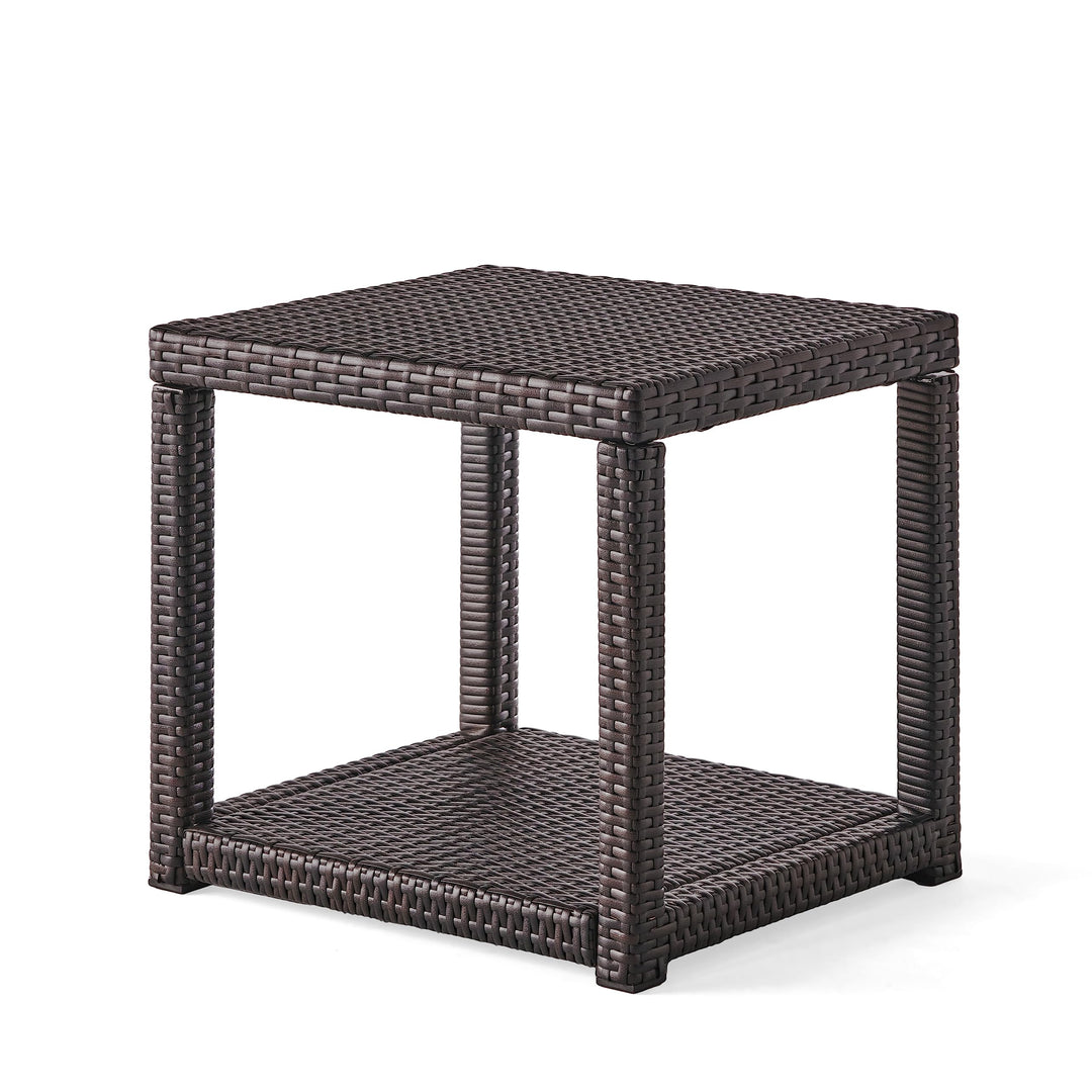 Christopher Knight Home Boracay Outdoor Wicker Accent Table Multibrown Multi-Brown