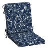 Arden Selections earthFIBER Outdoor Dining Chair Cushion 20 x 20 Water Repellent Navy Blue King Palm