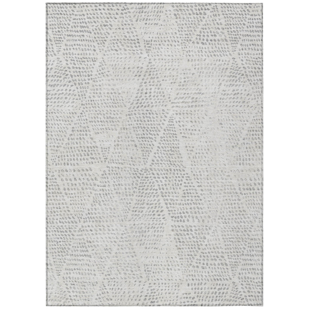 Addison Rugs Chantille ACN591 Silver 9' x 12' Indoor Outdoor Area Rug Easy Clean Silver - 9' x 12'