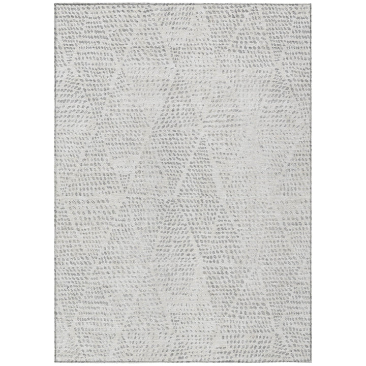 Addison Rugs Chantille ACN591 Silver 9' x 12' Indoor Outdoor Area Rug Easy Clean Silver - 9' x 12'