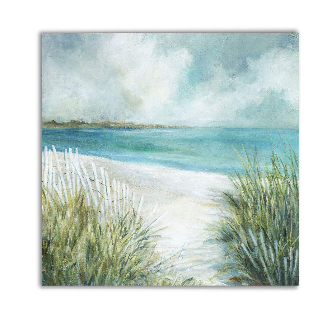 Wexford Home Coastal Fences-Gallery Wrapped Canvas Art Print 16x16 16 x 16