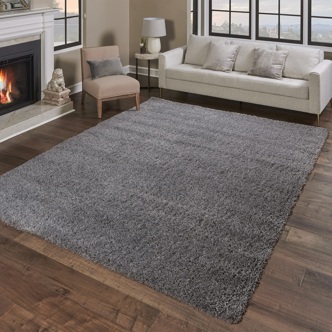 Gertmenian Indoor Modern Plush and Non-Shedding Shaggy Carpet for Foyer Living 6'6" x 9'6"