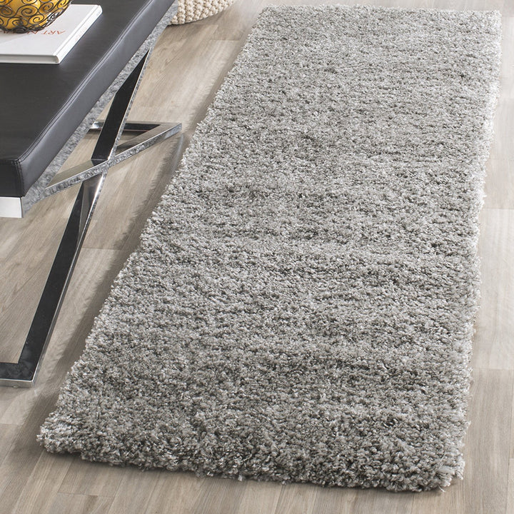 SAFAVIEH California Shag Collection Runner Rug - 2'3" x 13' Silver